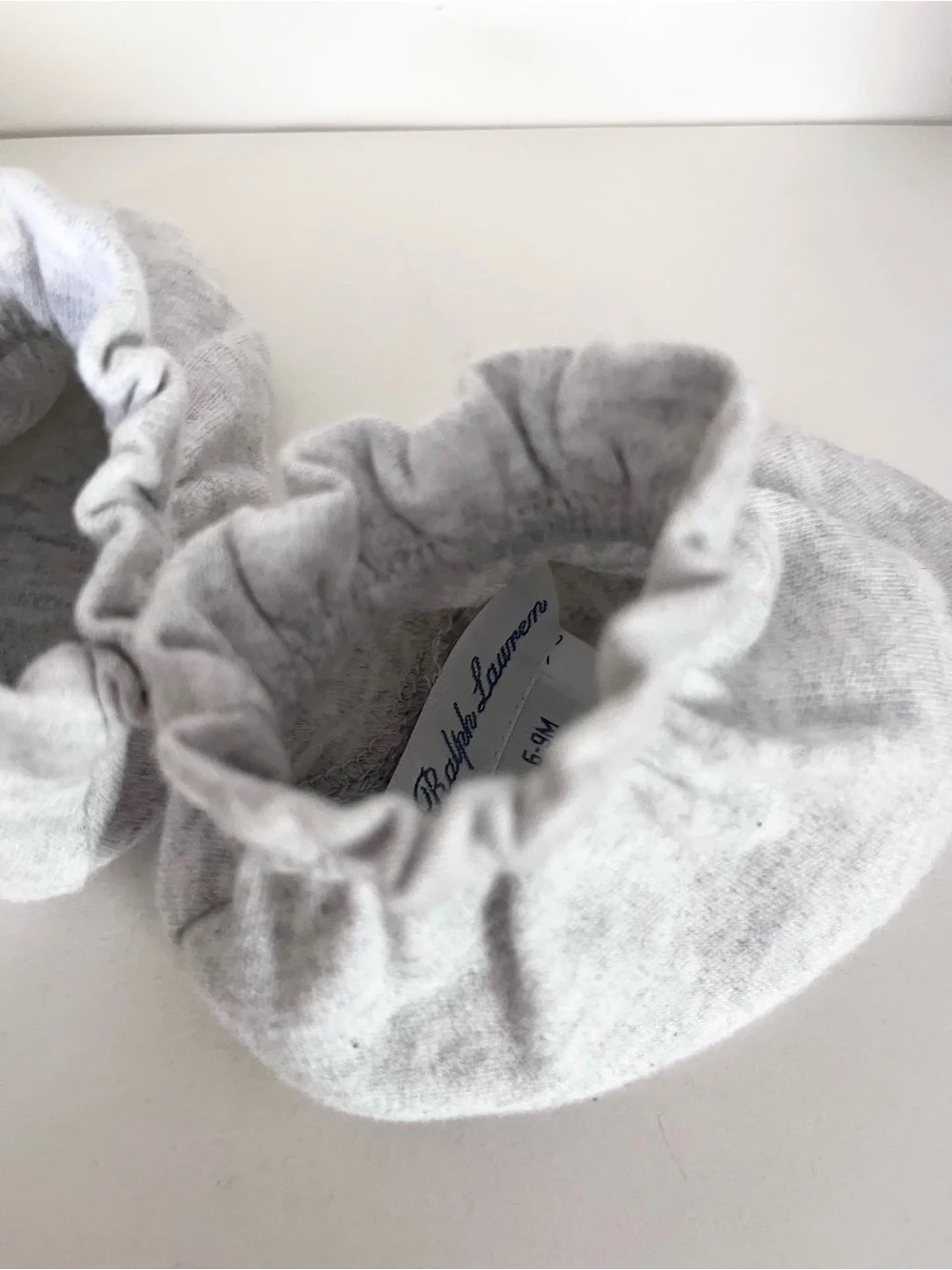 NWOT Ralph Lauren 100% organic cotton baby booties